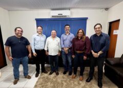 PREFEITURA DE BRASILÂNDIA MS, RECEBE COMITIVA DO SENADOR NELSINHO TRAD.