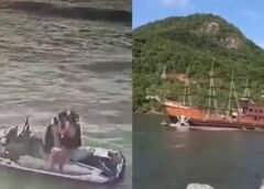 CASAL ATROPELADO POR “BARCO PIRATA” DURANTE BEIJO: MARINHA VAI INVESTIGAR COLISÃO EM BALNEÁRIO CAMBORIÚ