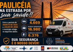 COORDENADORIA DE SAÚDE DE PAULICÉIA SP, DIVULGOU NÚMERO DE PACIENTES TRANSPORTADOS ENTRE JULHO E AGOSTO