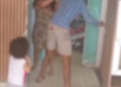 MULHER QUE FOI ESPANCADA PELO MARIDO NO PR E PEDIU PARA FILHO FILMAR A VIOLÊNCIA POSTOU VÍDEO NAS REDES SOCIAIS PARA PEDIR AJUDA