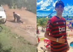 JOVEM É BALEADA NAS COSTAS AO CORRER PARA PEDIR AJUDA À FAMÍLIA DURANTE ASSALTO EM MS