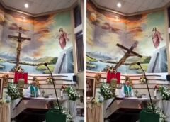 PADRE MORRE APÓS CRUZ CAIR SOBRE SUA CABEÇA DURANTE UMA MISSA NO EQUADOR